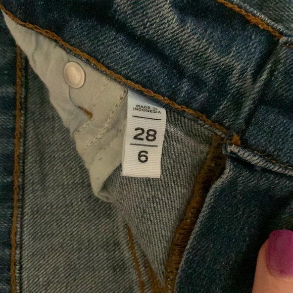 Loft High Rise Frayed Cut Off Short - Picture 3 of 3